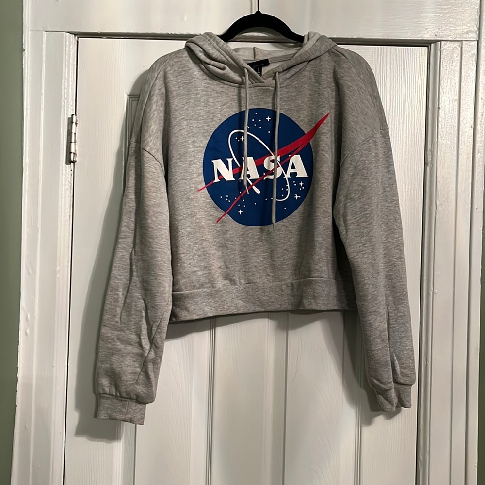 NASA cropped Hoodie